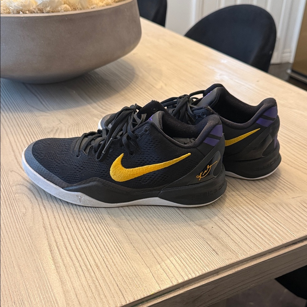 Nike Kobe Bryant  Black and Gold Kids Athletic Shoes